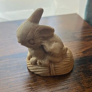 Carved soapstone Rabbit Figurine